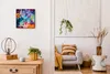 Coloray Uhr auf Leinwand 30x30 cm Wand Uhr Dekoration Produktbild-Vorschau 3