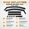 Sada 4 bočních deflektorů pro Nissan Navara (D23) – Náhled obrázku produktu 3