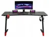 Table de gaming - Bureau 140 x 60 x 75 cm - Table Voir les images du produit 4