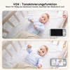 4 pouces Babyphone avec 2 caméras VOX vision nocturne Voir les images du produit 5