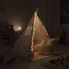 Mamabrum Kinder Tipi Zelt Rosa mit Matte, Kissen & LED – Produktbild-Vorschau 7