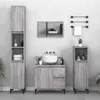 vidaXL Badschrank Grau Sonoma 65x33x60 cm Holzwerkstoff Produktbild-Vorschau 2