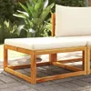 The Living Store Gartenhocker mit Kissen 65x65x29 cm Produktbild-Vorschau 2