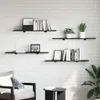 vidaXL Półka 4 szt. czarna 100 x 20 x 1,5 cm Materiał Podgląd zdjęcia produktu 3