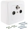 Schwaiger RDS908531 Schwaiger Multimedia Durchgangsdose 8 Anteprima dell’immagine prodotto 1