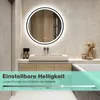 GIMBELEN Runder Badspiegel mit Beleuchtung, 60 cm, Produktbild-Vorschau 3