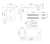 Weiße L-Winkelhalterung für Möbelregal 100 x 70 x 38 mm, 2 Produktbild-Vorschau 2