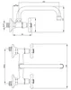 Invena | Roma Waschbeckenarmatur - Chrom - Zweigriff - Produktbild-Vorschau 6