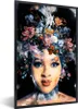 MuchoWow® MuchoWow® Gerahmtes Poster Frau - Blumen - Farbe Produktbild-Vorschau 1