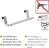 WENKO Tür-Handtuchstange 60 cm Teleskop Handtuch Halter Produktbild-Vorschau 4