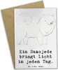 Mr. & Mrs. Panda Klappkarte Samojede Licht - Weiß - Produktbild-Vorschau 1