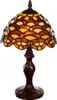 Birendy Tischlampe  Tiffany Waben Steine Tiff156 Motiv Produktbild-Vorschau 1