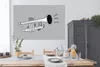 MuchoWow® Poster Schwarz-Weiß-Illustration von einer Produktbild-Vorschau 3