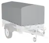 UNITRAILER Anhängerplane 200x106 cm Grau Hochplane 80 cm Produktbild-Vorschau 1