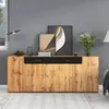 A modern sideboard with artwork and decor in a living room setting. Anteprima dell’immagine prodotto