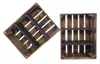 3er Set geflammte/braune Holzkiste mit 2 Mittelbrettern Produktbild-Vorschau 8