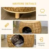 Pawhut: cuccia per gatti in rattan, design 2 in 1, con Anteprima dell’immagine prodotto 7