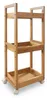 Vozík Relaxdays, 3 přihrádky, bambus, VxŠxH: 80x30x20 cm, Náhled obrázku produktu 1