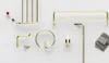 Wandhandtuchhalter - rund, Messing, Gold, 24 cm, Deante Produktbild-Vorschau 3