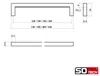 SOTECH Möbelgriff BLACKLINE IX Schrankgriff – Bohrabstand Produktbild-Vorschau 5
