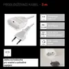 Dvoužilový pohyblivý přívod 3 m / 1 zásuvka / bílý / PVC / 0,75 mm2 Productafbeelding-voorbeeld
