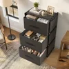 Verdego Kommode mit 3 Stoffschubladen, 40x26x67cm Produktbild-Vorschau 9