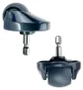 Two replacement wheels for a robot vacuum cleaner, shown against a white background. Produktbild-Vorschau