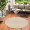 Velours Teppich Joy Beige Rund, Größe:300 cm Rund Produktbild-Vorschau 1