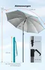 Sonnenschirm Strand Ø 180 cm SunnyJoy, Türkis - UPF 50+ Produktbild-Vorschau 4