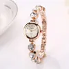 Mode Quarzuhr Crystal Alloy Bracelace Damen Armbanduhr Produktbild-Vorschau 2