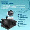 MONZANA® Sandfilteranlage SF110K 13.200L/h bis 58.000L Pool Produktbild-Vorschau 3