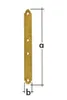 Flachverbinder schmal 48x15x1,5 mm verzinkt Produktbild-Vorschau 1