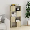 vidaXL Regálová knihovna Sonoma Oak 60x24x124,5cm výrobek Náhled obrázku produktu 3