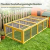 ALIGHTUP Hasenstall Kaninchenstall 190x90x48cm mit Produktbild-Vorschau 5