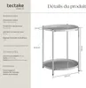 Table d’appoint OXFORD - gris Voir les images du produit 6