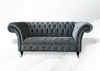 Zweisitzer Ledersofa Wohnzimmer Designer Couchen Polster Produktbild-Vorschau 1