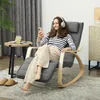 HOMCOM Schaukelstuhl Schaukelsessel mit Massagefunktion, Produktbild-Vorschau 2