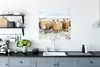 MuchoWow® Poster Gruppe von neugierigen Schafen 75x75 cm - Produktbild-Vorschau 3