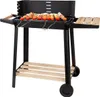 Holzkohlegrill mit Holzablagen 94X78X42 cm Produktbild-Vorschau 7