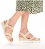 Rieker Keilsandaletten 67173 Damen 31353430373139 Beige 37 Produktbild-Vorschau 45