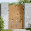vidaXL Cancello da giardino 85x125 cm in acciaio corten Anteprima dell’immagine prodotto 3