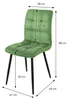 ML-Design 4er Set Esszimmerstuhl mit Rückenlehne, Salbei, Produktbild-Vorschau 7
