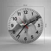 Wanduhr - Rund - Glasuhr - Kuss Liebe Paar - 30x30cm - Produktbild-Vorschau 3