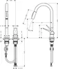 Hansgrohe Axor Citterio M Miscelatore per lavello a 2 fori Anteprima dell’immagine prodotto 3