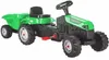 A toy tractor with a trailer, shown from a three-quarter front angle on a white background. Produktbild-Vorschau
