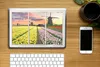 MuchoWow® Laptop Aufkleber Sticker Cover Ansicht - Tulpen - Produktbild-Vorschau 2