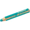 A single turquoise colored pencil with wood accents is shown against a white background. Produktbild-Vorschau