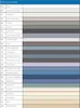 A color chart showing different shades of grout. Anteprima dell’immagine prodotto