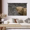 MuchoWow® Wandteppich Wandbehang Schottische Hochlandrind - Produktbild-Vorschau 2