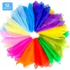36 pièces de foulards de jonglage, colorés, en soie, Voir les images du produit 1